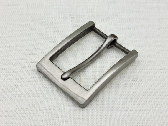 Stainless Steel Belt Buckle: Matte Silver Replacement Buckle - 40mm (1.57'')