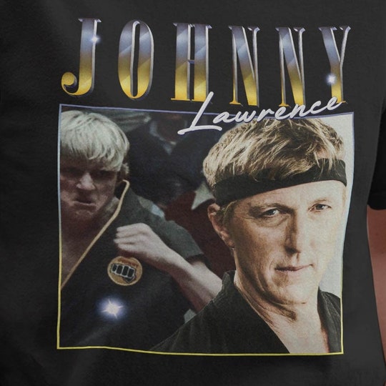 Johnny lawrence shirt cool fan art t-shirt 90s poster design retro style 98 tee