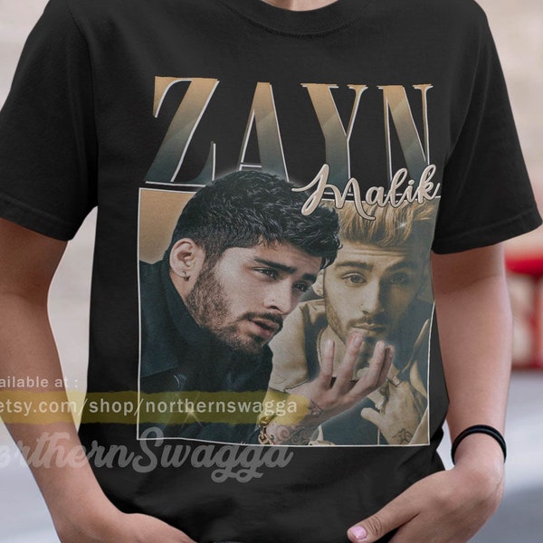 Zayn malik shirt cool fan art t-shirt 90s poster design retro style 201 tee