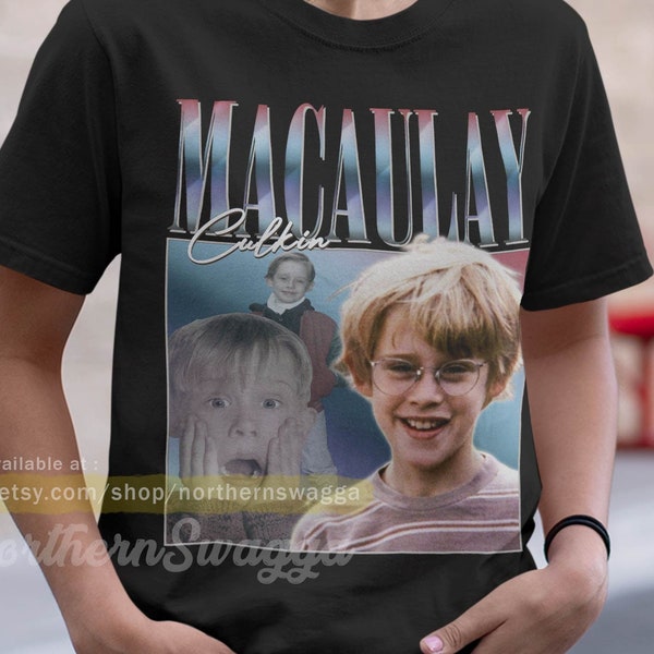 Macaulay culkin shirt design retro style cool fan art t-shirt 90s poster 236 tee