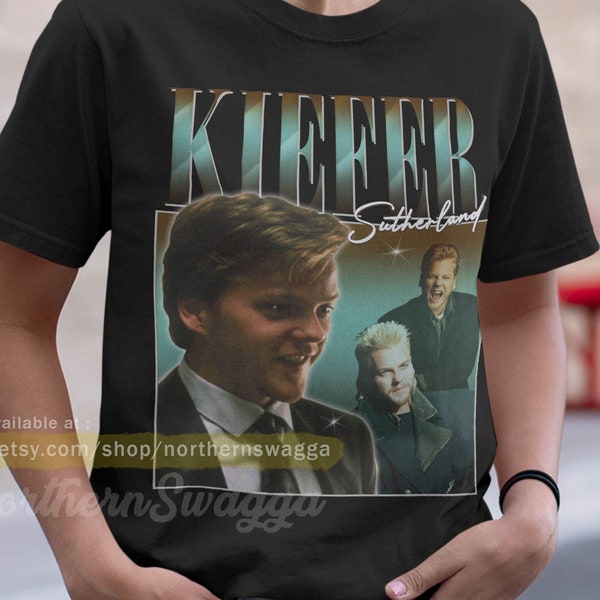 Kiefer sutherland shirt design retro style cool fan art t-shirt 90s poster 275 tee