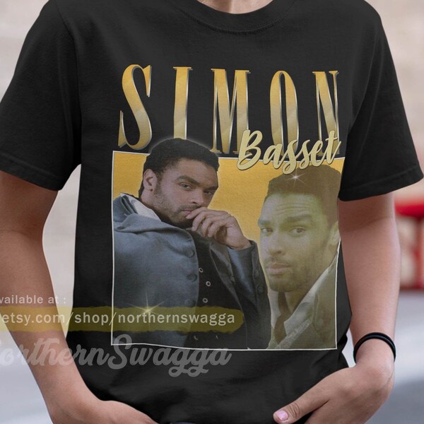Simon basset shirt design retro style cool fan art t-shirt 90s poster 145 tee
