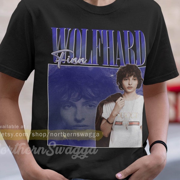 Finn wolfhard shirt cool fan art t-shirt 90s poster design retro style 178 tee