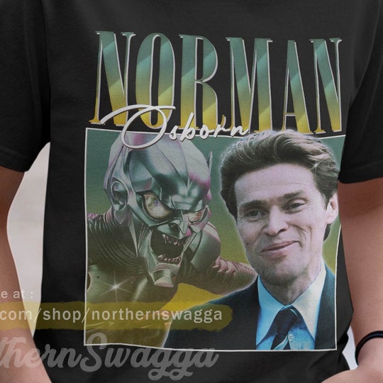 Norman osborn shirt design retro style cool fan art t-shirt 90s poster