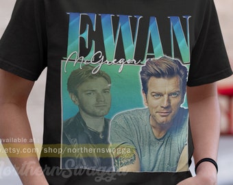 Ewan McGregor shirt design retro style cool fan art t-shirt 90s poster 327 tee