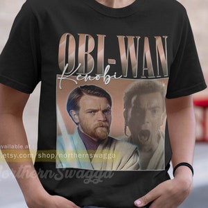 Obi-Wan Kenobi shirt design retro style cool fan art t-shirt 90s poster 307 tee