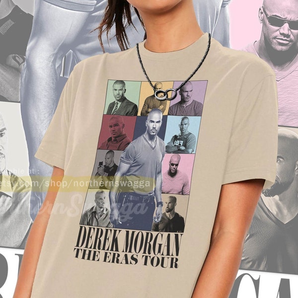 Derek morgan tour shirt cool fan art t-shirt 90s poster 732 tee