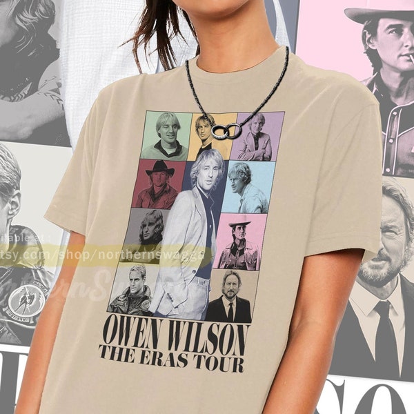 Owen wilson tour shirt cool fan art t-shirt des années 90 poster 505 tee