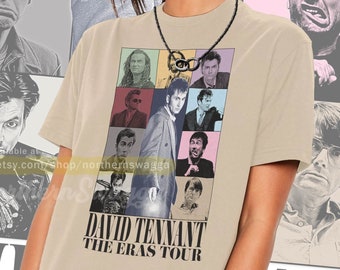 David tennant tour shirt cool fan art t-shirt 90s poster 460 tee