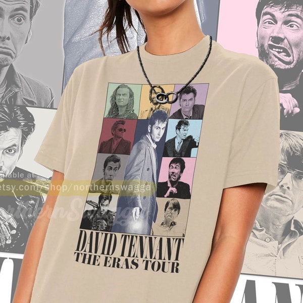 David tennant tour shirt cool fan art t-shirt 90s poster 460 tee