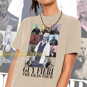 Guy fieri tour shirt cool fan art t-shirt 90s poster 519 tee Sand
