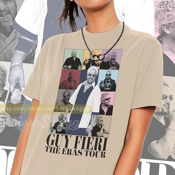 Guy fieri tour shirt cool fan art t-shirt 90s poster 519 tee