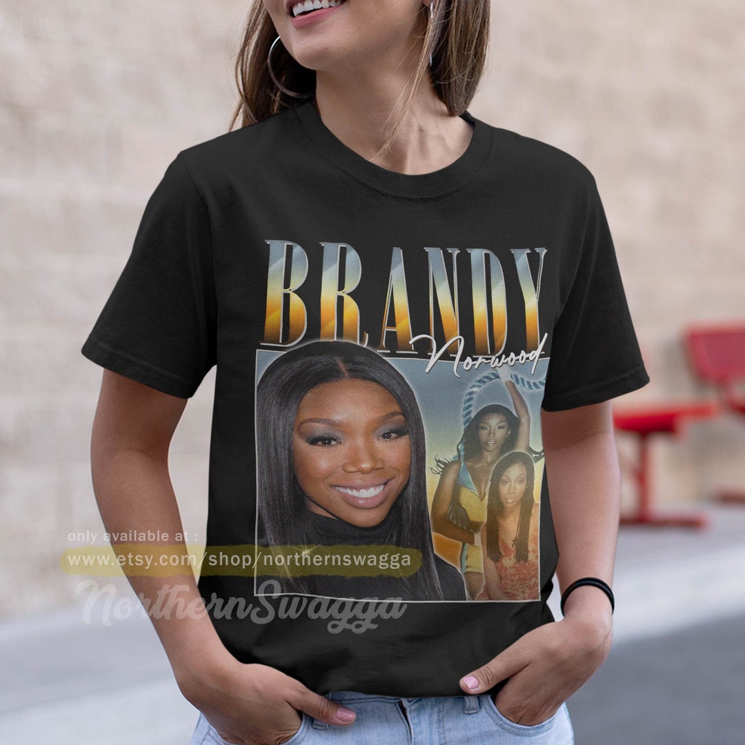 Brandy Norwood Shirt Design Retro Style Cool Fan Art T-shirt 90s Poster