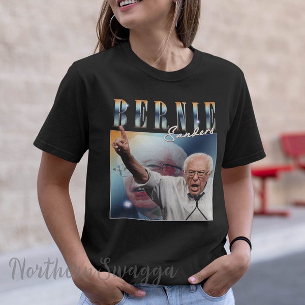 Bernie sanders shirt cool fan art t-shirt 90s poster design retro style 90 tee