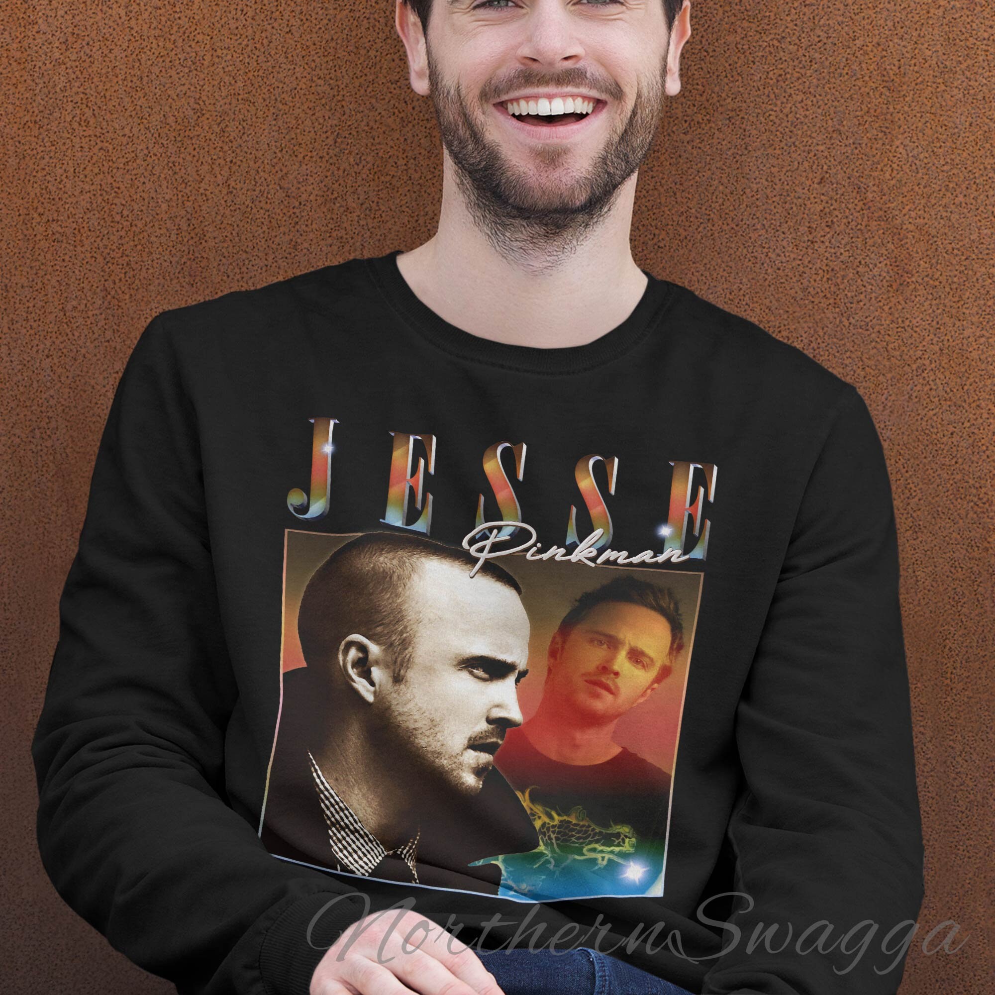 Jesse pinkman sudadera fan art suéter 90s cartel diseño - Etsy España