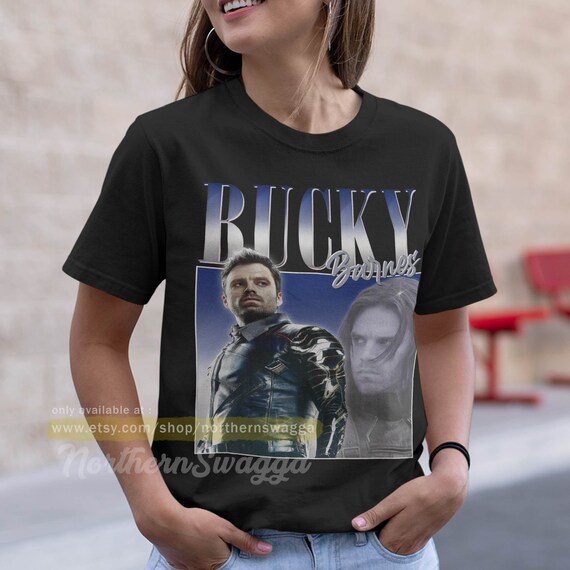 Bucky Barnes Shirt Design Retro Style 