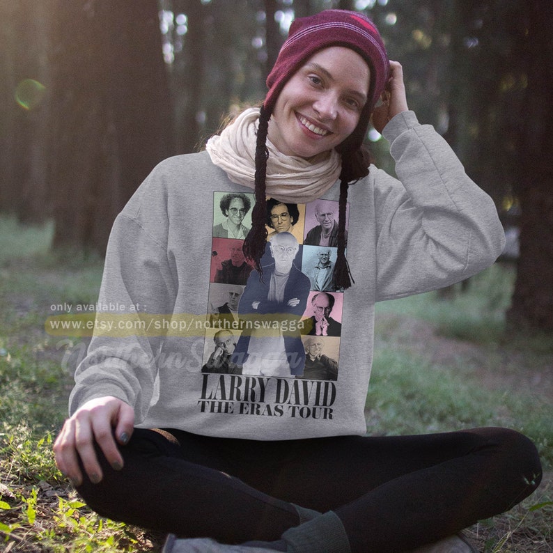 Larry David tijdperken tour sweatshirt coole fanart trui jaren 90