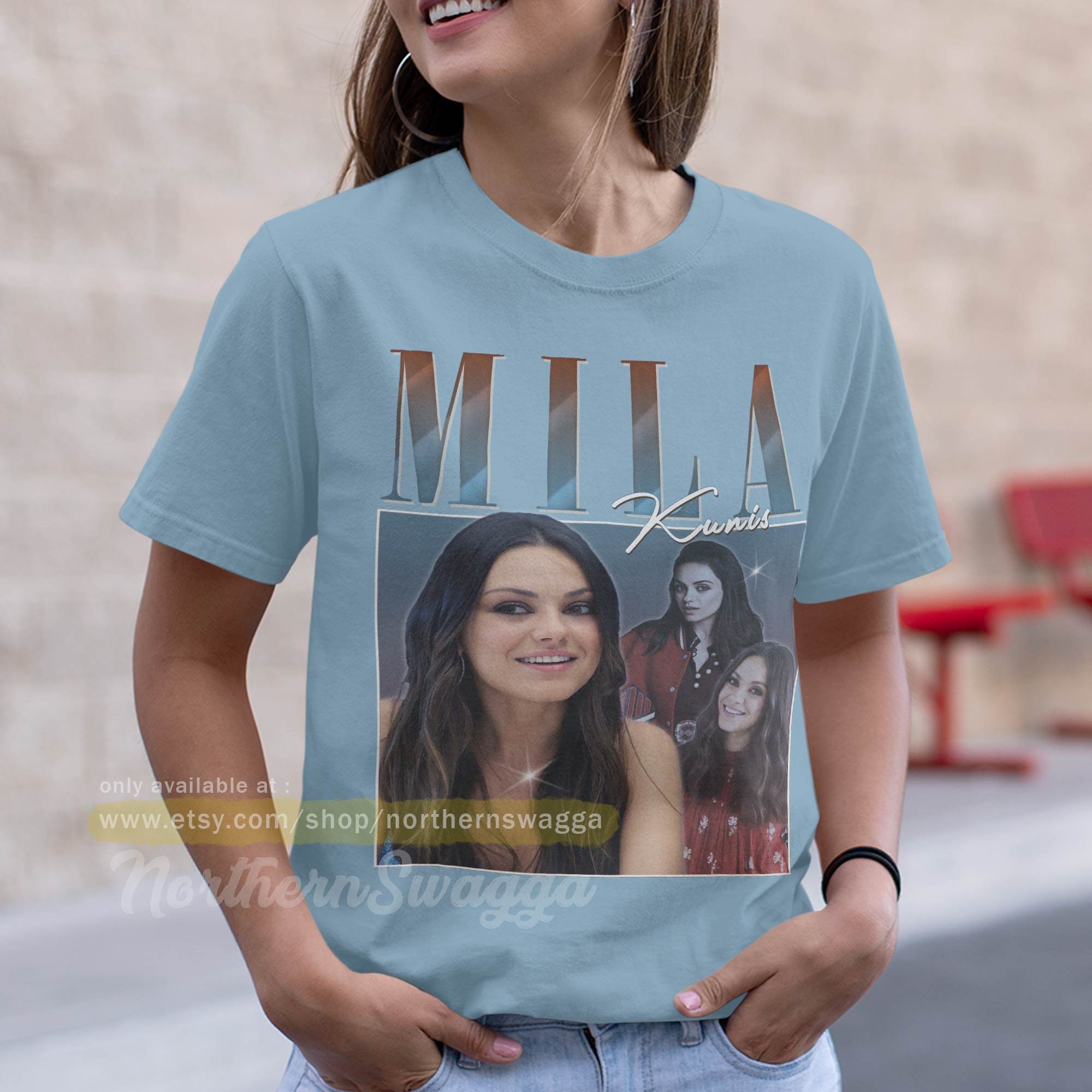 Mila Kunis Shirt Design Retro Style Cool Fan Art T-shirt 90s - Etsy