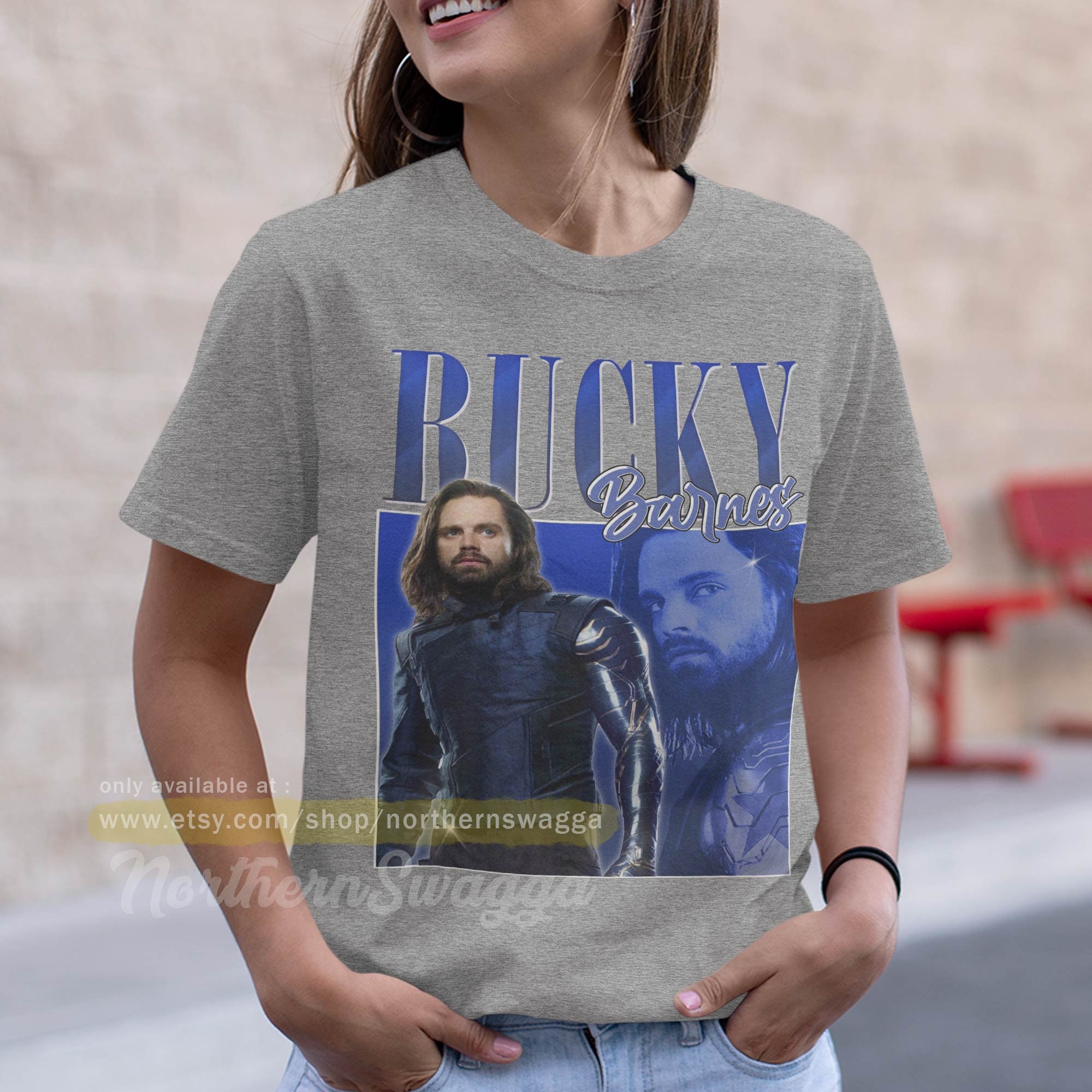Discover Bucky barnes shirt design retro style cool fan art T-Shirt