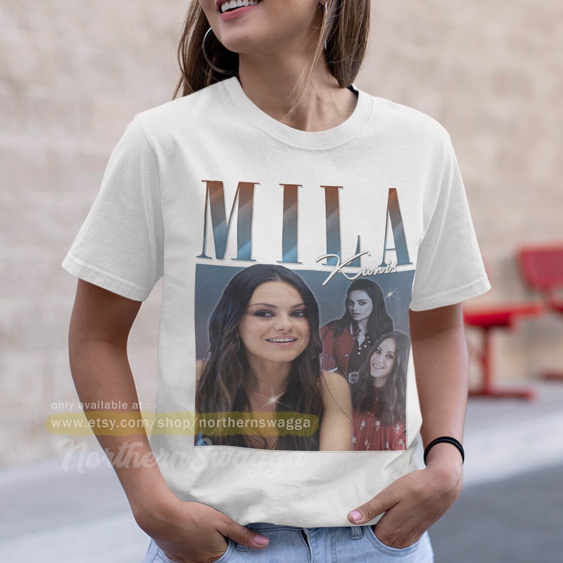 Mila Kunis Shirt Design Retro Style Cool Fan Art T-shirt 90s - Etsy