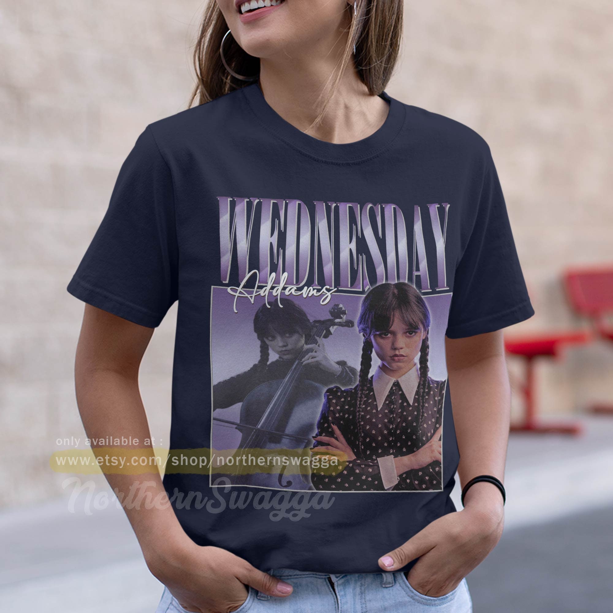 Wednesday Addams Shirt Design Retro Style Cool Fan Art T-shirt - Etsy