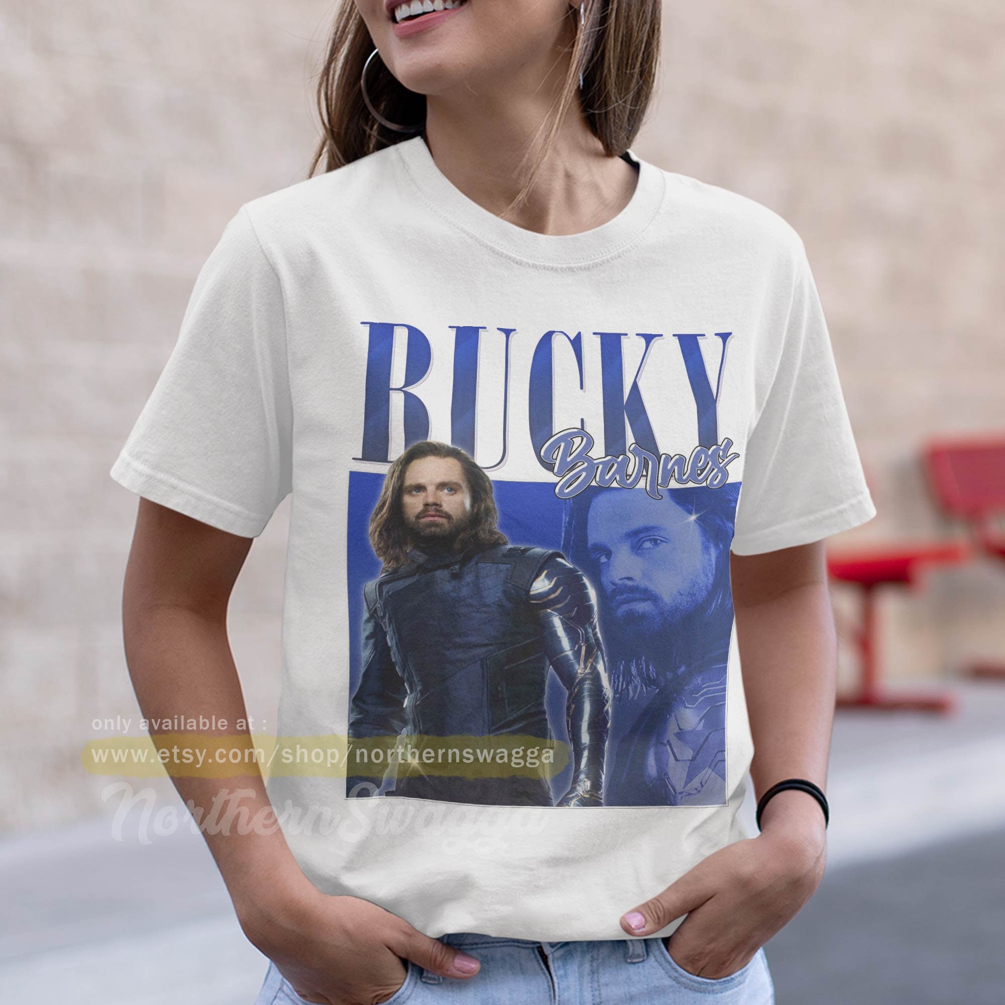 Discover Bucky barnes shirt design retro style cool fan art T-Shirt