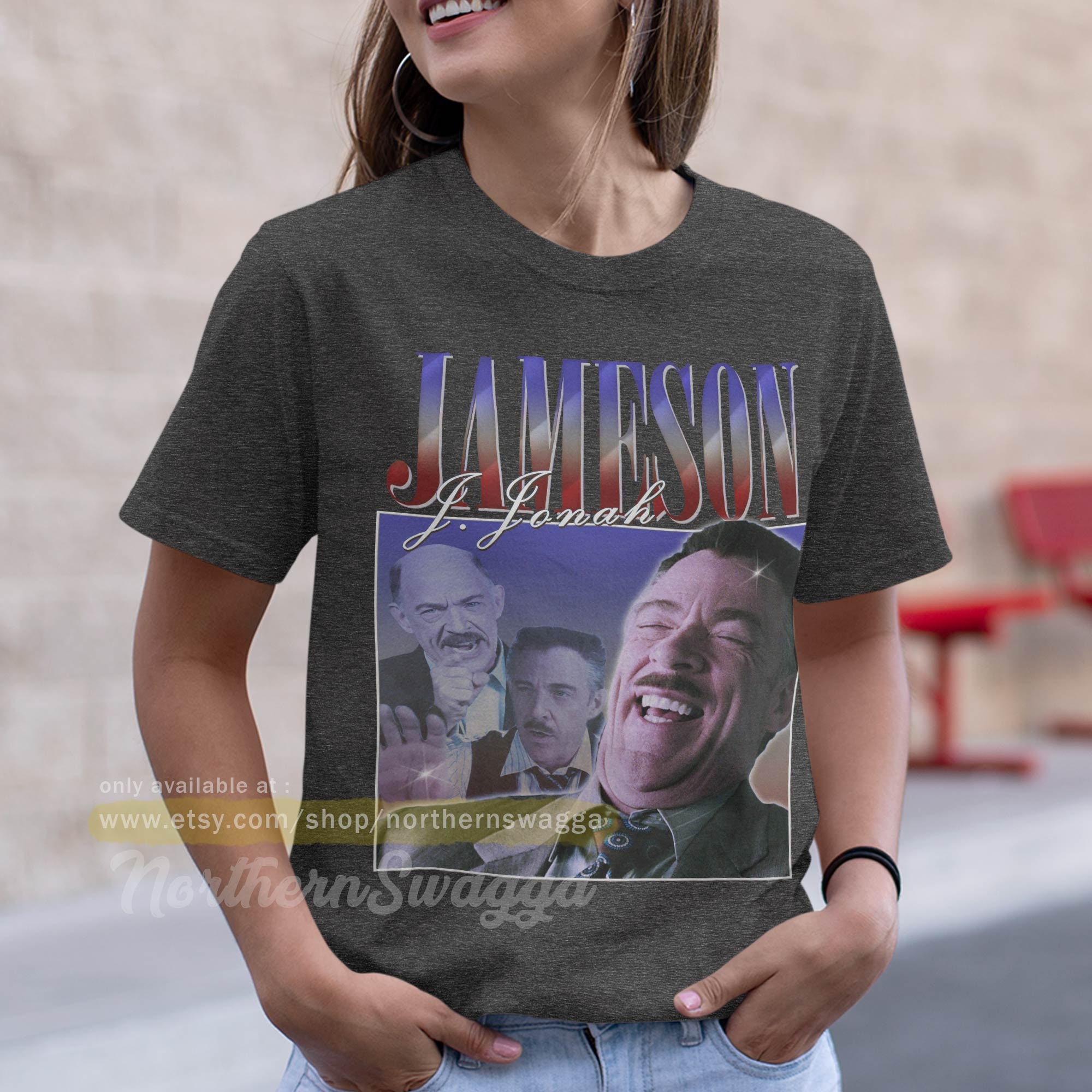 J. Jonah Jameson Shirt Design Retro Style Cool Fan Art T shirt 90s Poster 300 Tee Etsy