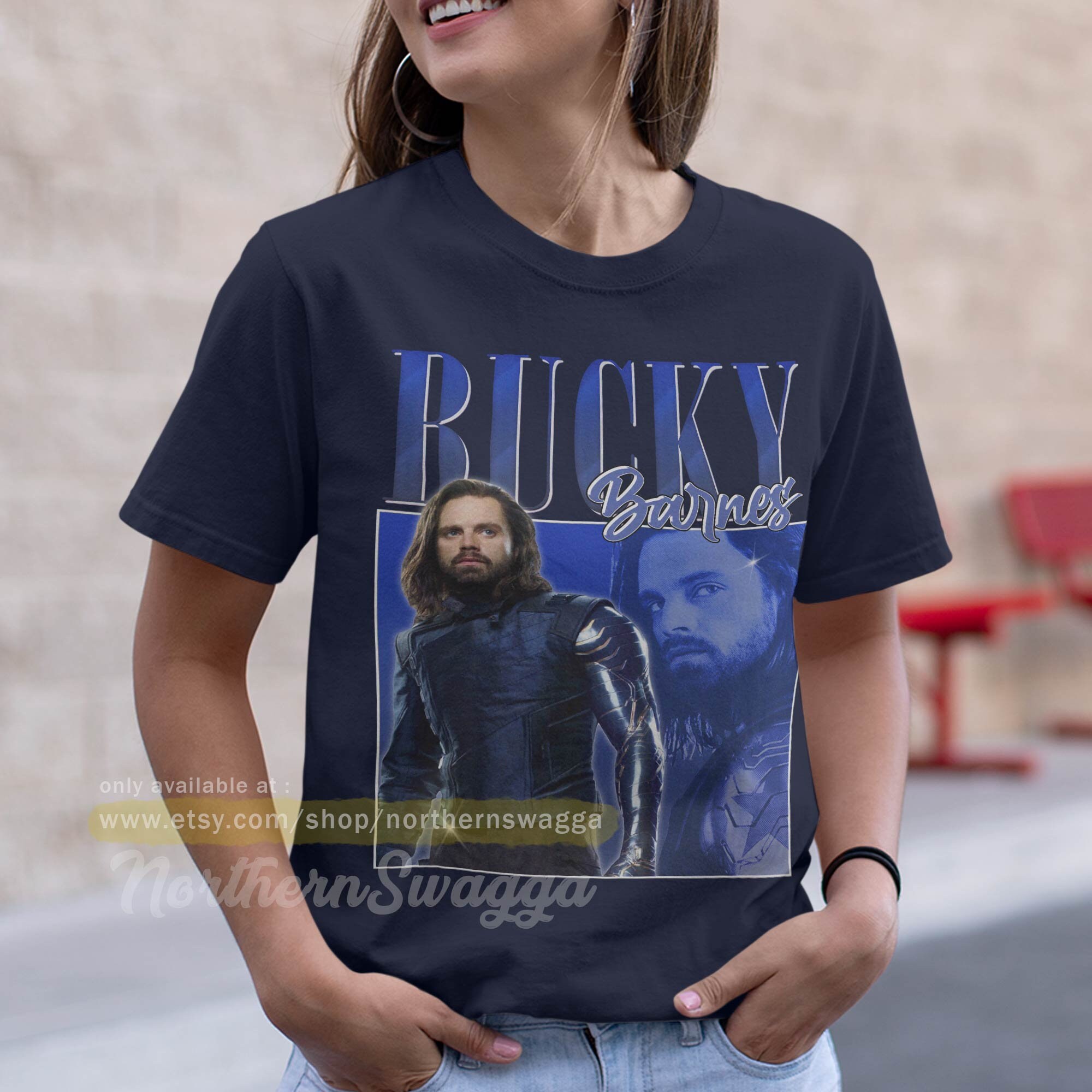 Discover Bucky barnes shirt design retro style cool fan art T-Shirt