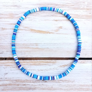 Unisex necklace beaded choker beach surf