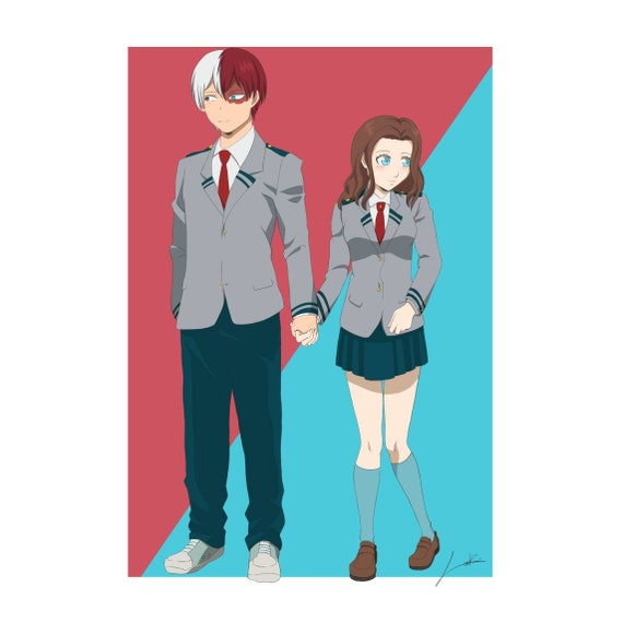 Commission In My Hero Academia Style Complete Digital Drawing Etsy