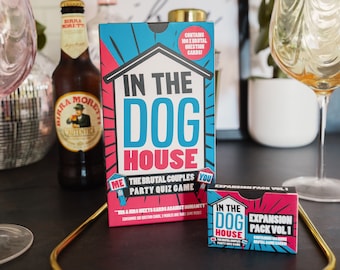 In The Dog House - The Brutal Couples Party Game Date Night Game Adults Party Drinking Quiz Game