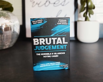 Brutal Judgement - The Horrible & Hilarious Adult Party Game Voting Card Game for Adults | Drinking Game Included