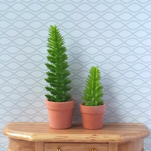 Miniature Potted Cactus: Dollhouse Succulent Decor, Scale 1/6, 1/12