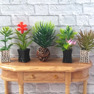 Miniature Plant Modern Miniature Accessory Darbie Garden Dollhouse Decor, Scale 1/6, 1/12