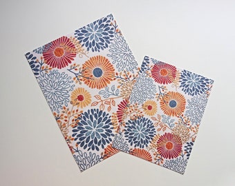 Miniature Rug Carpet Blue Orange Color Dollhouse Modern Design Mini Rug, Scale 1/12, 1/6