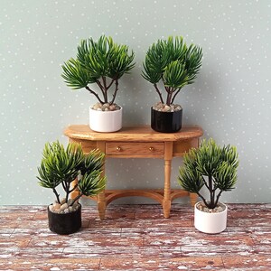 Miniature Pine Dollhouse Modern Miniature Plant, Scale 1/6, 1/12