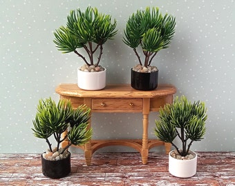 Miniature Pine Dollhouse Modern Miniature Plant, Scale 1/6, 1/12
