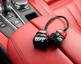 Guantes de MMA personalizados: adorno para espejo de coche, regalo de boxeo, guante de boxeo de la UFC