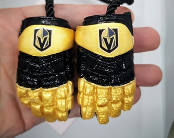 Mini gants de hockey suspendus Vegas Golden Knights Cadeaux pour décoration de voiture