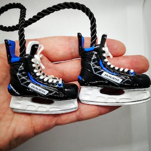 Custom hockey skates gift to hang on a car mirror, hockey Mom, 3D Hockey skates, hockey Mens Gift