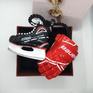 Custom Hockey Gift - Personalized Hockey Slates - Sport Gift for Man Hockey Player - Hockey Mom - 3D Hockey Keychain - Hockey Mens Gift