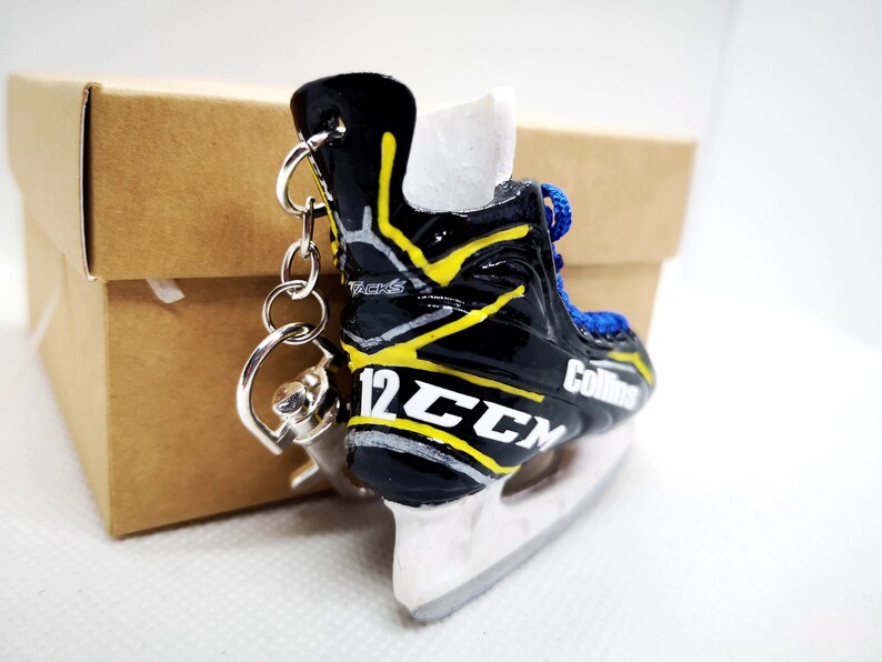 Hockey Skate Bag Keychain Ornament Figurine Custom Hockey Etsy