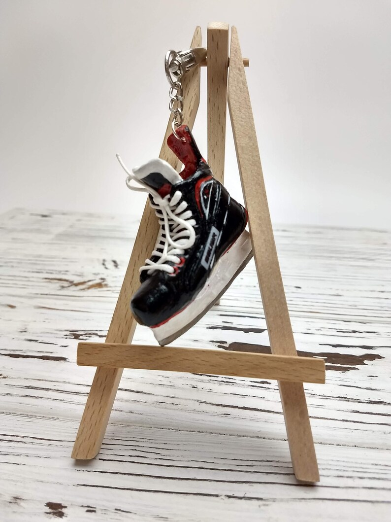 Personalized hockey gifts hockey keychain hockey skate Etsy