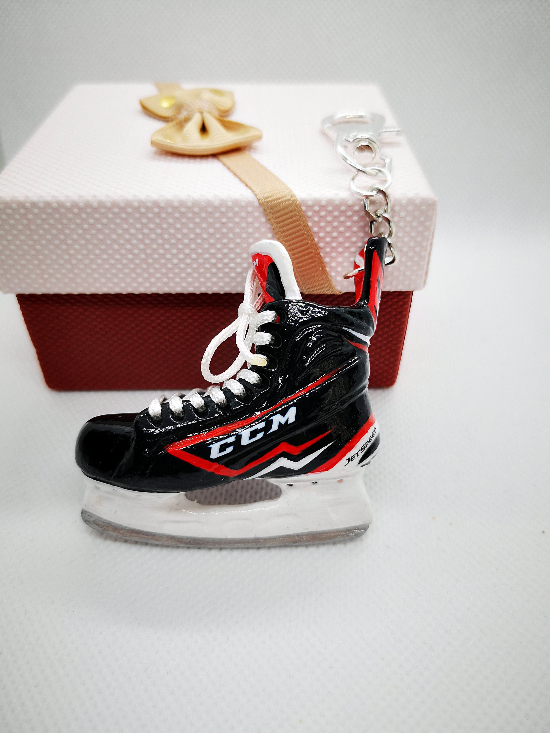 Hockey Schlittschuhe Schlusselanhanger Benutzerdefinierte Etsy