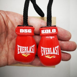 Custom boxer gloves for car mirror charm ornament gifts, gift for boxer, boxing gloves hanging, pendant talisman