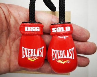 Custom Boxing Glove Car Charm: Personalized Ornament Gift For Boxer, Boxing Gloves Hanging, Boxing Gloves Gifts