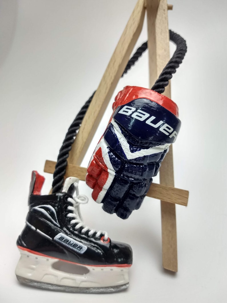 Hockey Skates Gloves Ornament Custom Gift NHL Charm Amulet - Etsy