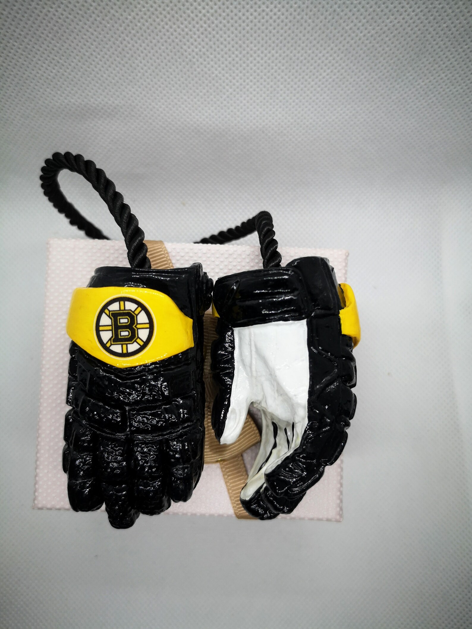 Boston Bruins Gloves Custom Hockey Gifts Car Hanging Gloves Etsy