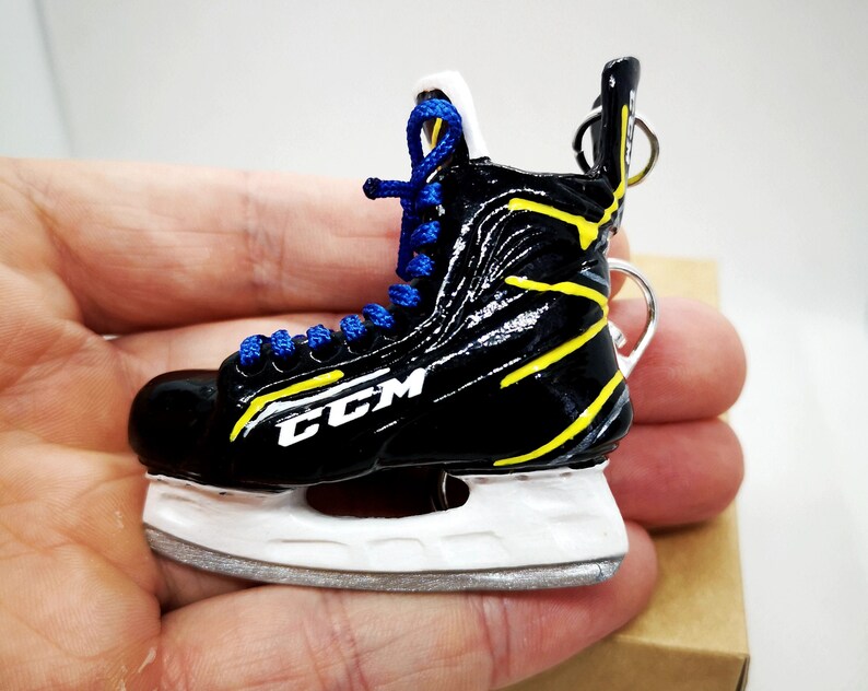 Hockey Skate Bag Keychain Ornament Figurine Custom Hockey Etsy
