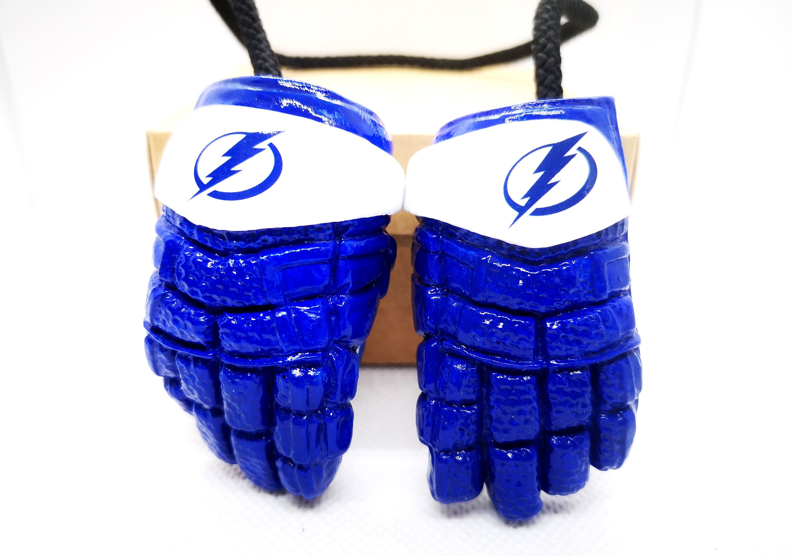Mini gants de hockey Tampa Bay Lightning pour décoration de voiture, cadeau pour équipes de hockey